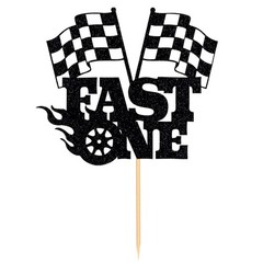 Fast One Cake Topper-1st Birthday – Topper For Photo Booth Props & Backdrop C…