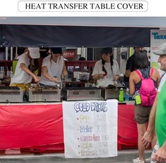 Blanks 36 x 72 Inch Polyester White Table Banner Heat