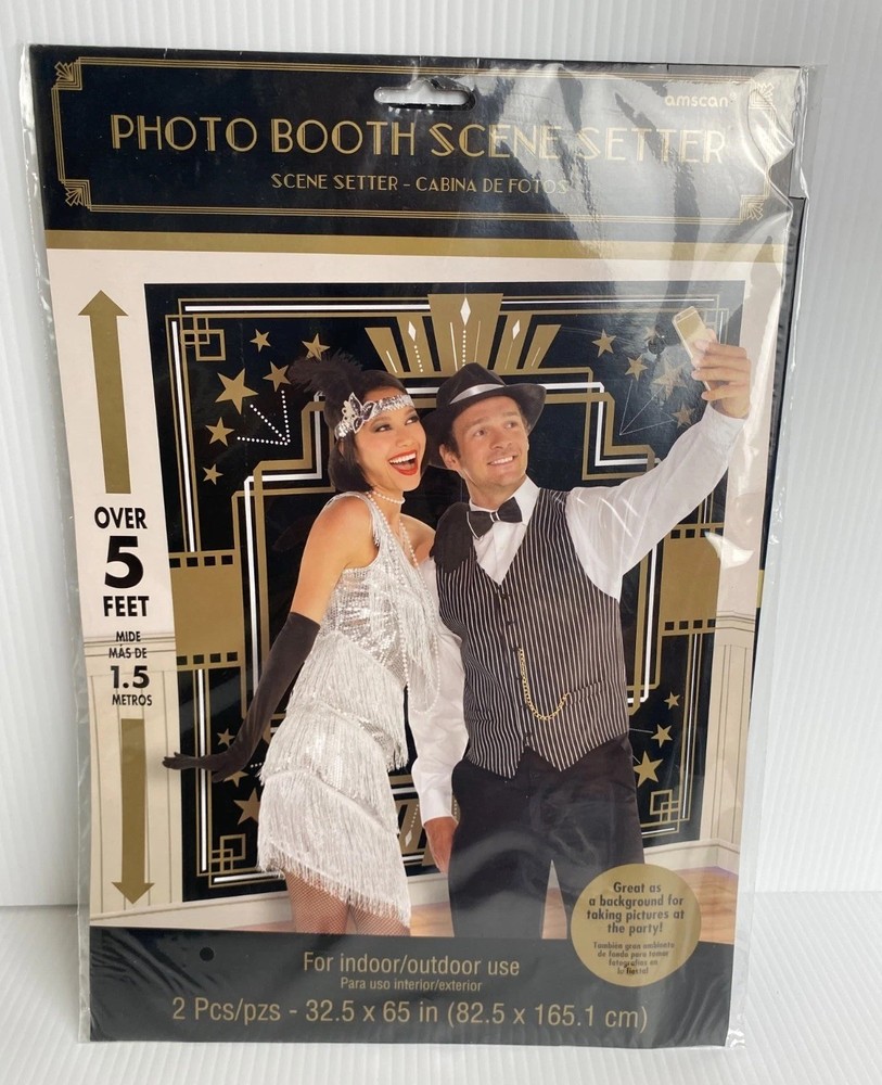 Gatsby Party Photo Backdrop Roaring 20s Scene Setter by Amscan New