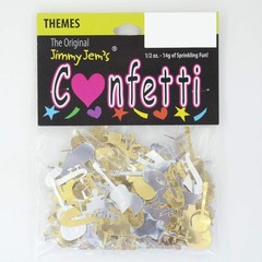 Music Instruments Silver Gold Confetti Retail Pack #9428 QS0 Table Decor