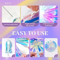 Honeycomb Ball Hanging Iridescent Party Decorations with Hanging Honeycomb Ball