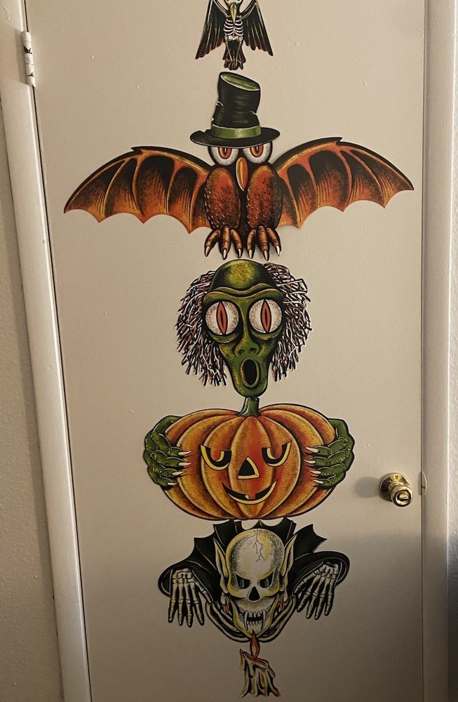 Beistle Vintage Halloween Totem Pole Cutouts – 5 Ft Tall Assembled As Totem Pole