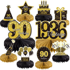 10PCS 90Th Birthday Decorations Centerpieces for Table Decorations, 2026 Vintage