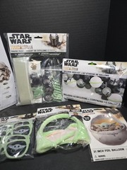 Star Wars Party Decorations+ Mandalorian Balloons, Glasses, Party Favors NEW