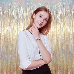 3 Pack 3.3 x 6.6 ft Champagne Foil 39.4″W x 78.7″L (Pack of 3),