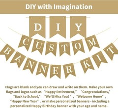 Customizable Beige Swallowtail Flags – 24 DIY Banners for Every Celebration