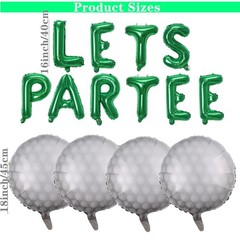 Let’s Partee Golf Party Balloons Decorations Banner Men Boys Decoration Sport…