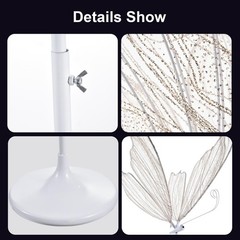 2PC LED Light Wedding Butterfly Floor Lamp Creative Butterfly Ceiling Lamp Props