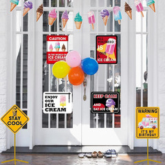 Wernnsal Ice Cream Birthday Party Decorations – 9PCS Ice Cream Sign Party Decora