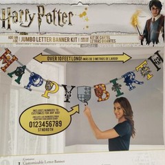 Harry Potter Birthday Party JUMBO LETTER BANNER KIT Wall Decoration