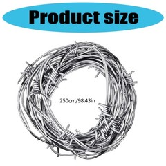Fake Rusted Barbed Wire Halloween Decorations Plastic Barb Wire Decorations