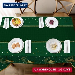 Childom 3 Pack Ramadan Table Cloth,Ramadan Decorations for Home,54″ x 108″ Eid M