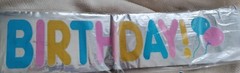 36 Multi-Colored Neon Letter & Number Pads, 8 Loot Bags, Birthday Banner Bundle