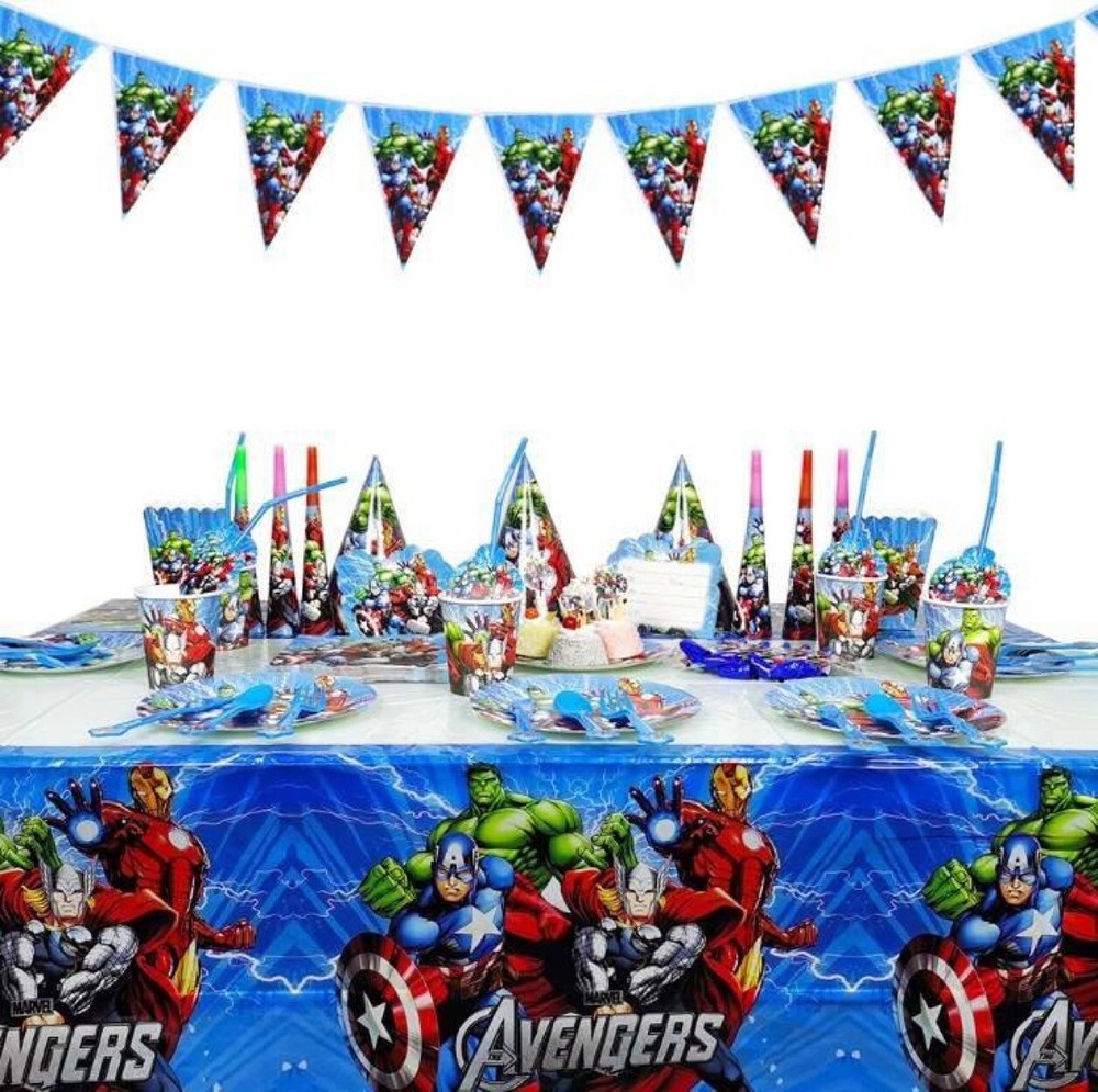 130 pcs The Avengers Birthday Party set
