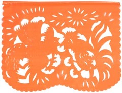 Large Plastic Papel Picado Banner – 15 Feet Long – Two Designs to Choose from