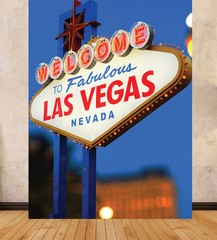 LARGE PRINT WALL GRAPHIC SCENE SETTER LAS VEGAS BACKGROUND BACKDROP 1.5m x 2m