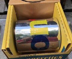 Metalized Banner 5» x 150 Yd Partial Roll Get Well Soon vintage cindus