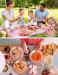 Birthday Party Tableware Dinnerware Set, 161 Pieces, Serves 20, Rose Gold
