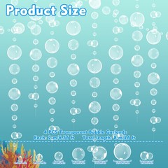Bubble Garland White Bubble Decorations Decor – Pre-Assembled Hanging Bubble …