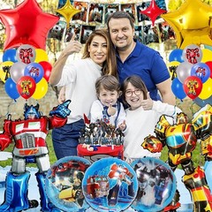 Party Supplies Kit Balloons Banner Cake Toppers Birthday Decorations