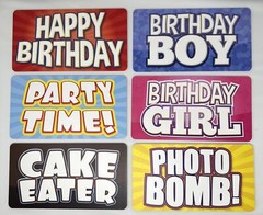 KING PROPS Premium Multicolor Photo Booth Props Kit English Letter Perfect Wa…