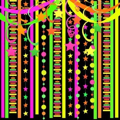 525Feet UV Paper Neon Garland Neon Streamers Glow in the Dark Glow Party Supplie