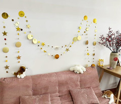 （48Pcs 156Inch） * 3 String Twinkle Little Star Party Garlands Glitter Hanging Mo