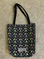 Wicked Broomsticks & Wands All Over Print Tote Bag 16 inches