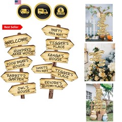 Baby Shower Decorations 11PCS Arrow Party Signs Birthday Decor Double Sided S…