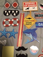 konsait Branded Shark Themed photo booth props