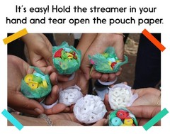 10 Pack Multi Color Hand Toss Streamers – No Mess Dazzling Paper Throw Stream…