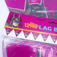 BATMAN RETURNS Vintage 1991 DC Comics 12 Foot Vinyl Birthday Party Banner x2!