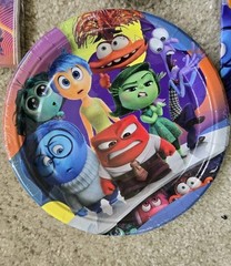 41pc Inside Out 2 Party Supplies Pack (20 Plates, Table Cover & Napkins) NEW