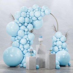 Light Blue Balloons 99 pcs Different Sizes of 36 18 12 10 5 Inch Baby Pastel