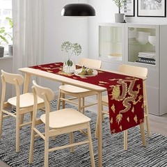 JanJCurt Chinese Dragon Table Runner, Happy Chinese New W13″x L108″ Asian-10