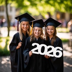 Large 2026 Sign Gradutaion Decorations 2026 Senior Photo Booth Props Grad…