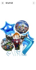 Robot Birthday Party Decorations Supplie Rbx Game Celebration Party Balloons 5PC