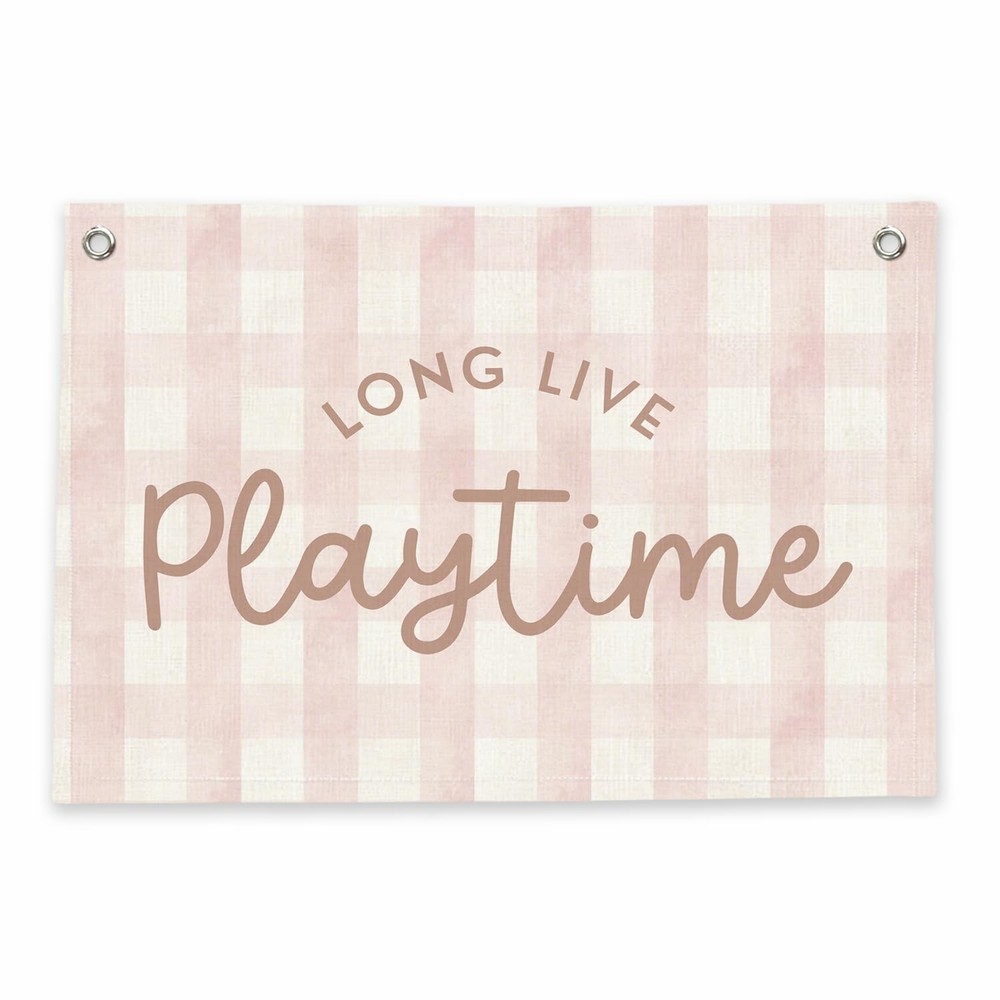 Long Live Playtime Banner Playroom Decor，Pink Playroom Decor for Girls Room, …