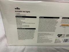 Pumpkin LED indoor lights Wilko Halloween 3 pack (A1 011 )