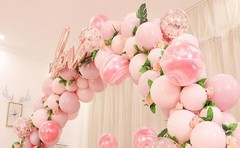 Chamvis Balloon Arch Kit, 9FT Height & 10FT Width Adjustable Balloon Arch Stand