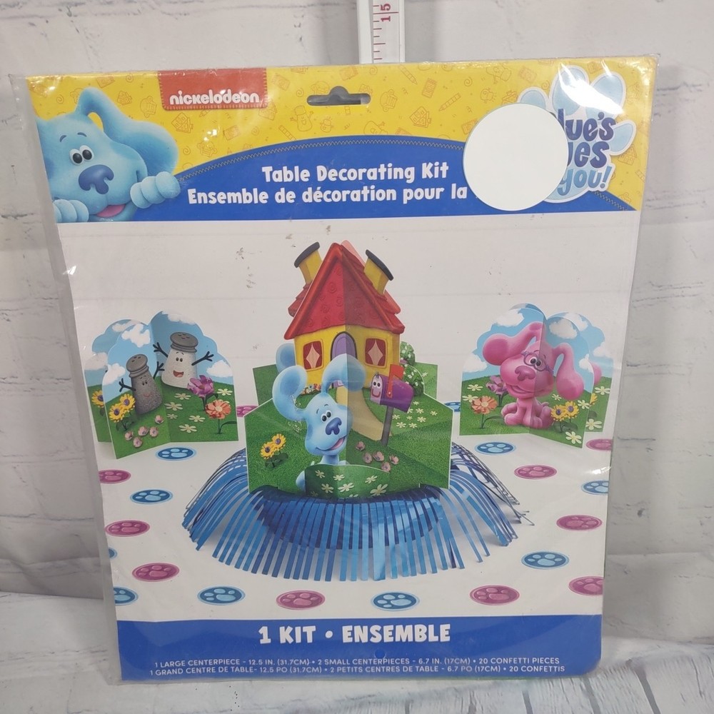 Blue’s Clues & You Table Decorating Kit Birthday Party Supplies Decorations