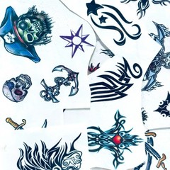 35 Piece Pirate & Pirate Ship Nautical Temporary Tattoos for Kids & Adults! RARE