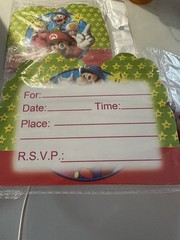 Super Mario Bros Party Invitations And Cups Party Supplies