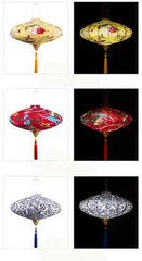 Retro Chinese Lantern Waterproof Outdoor Cloth Lantern Party Festival Decor