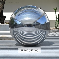 AplusChoice 2PCS 47″ Big Shiny Inflatable Mirror Ball Reusable Hanging Silver
