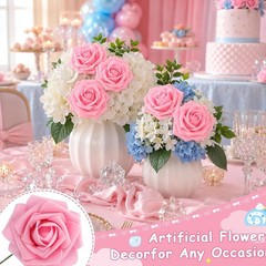 24 Pink Mini Baby Bottle Candy Boxes with 5 Handmade Roses – Baby Shower Favors