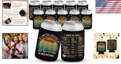 Collapsible Can Insulator Set – 60th Birthday Favors
