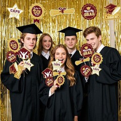 Graduation Decorations Maroon Gold Class of 2025/Maroon Gold Graduation Party…