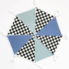 32Ft Racing Party Decorations Dusty Blue Black White Checkered Racing Car Fab…