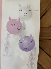 Enchanted Unicorn Paper Lanterns Birthday Party Decoration Pack Of 3